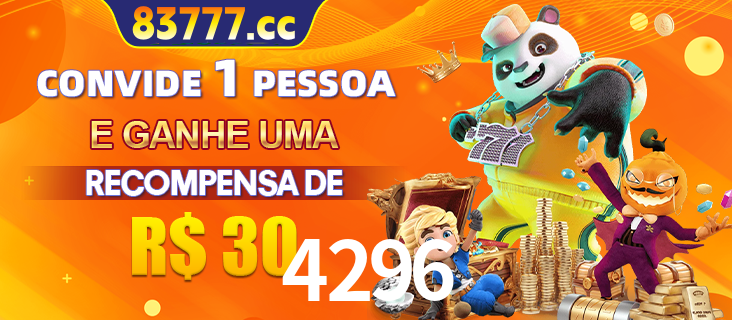 Banner institucional da 4296 sobre parceria de marcas e criação de uma marca de excelência, apresentando os mascotes de jogos populares como o Fortune Tiger.