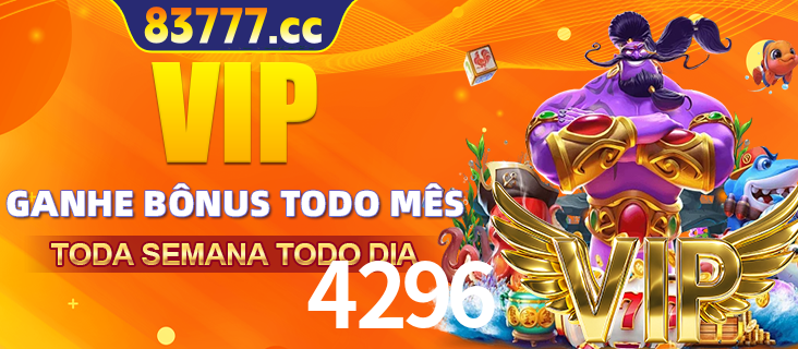 Banner promocional do 4296 oferecendo 100% de recompensas adicionais contínuas para quem fizer o login diário (Daily sign-in), com um mascote de coelho.